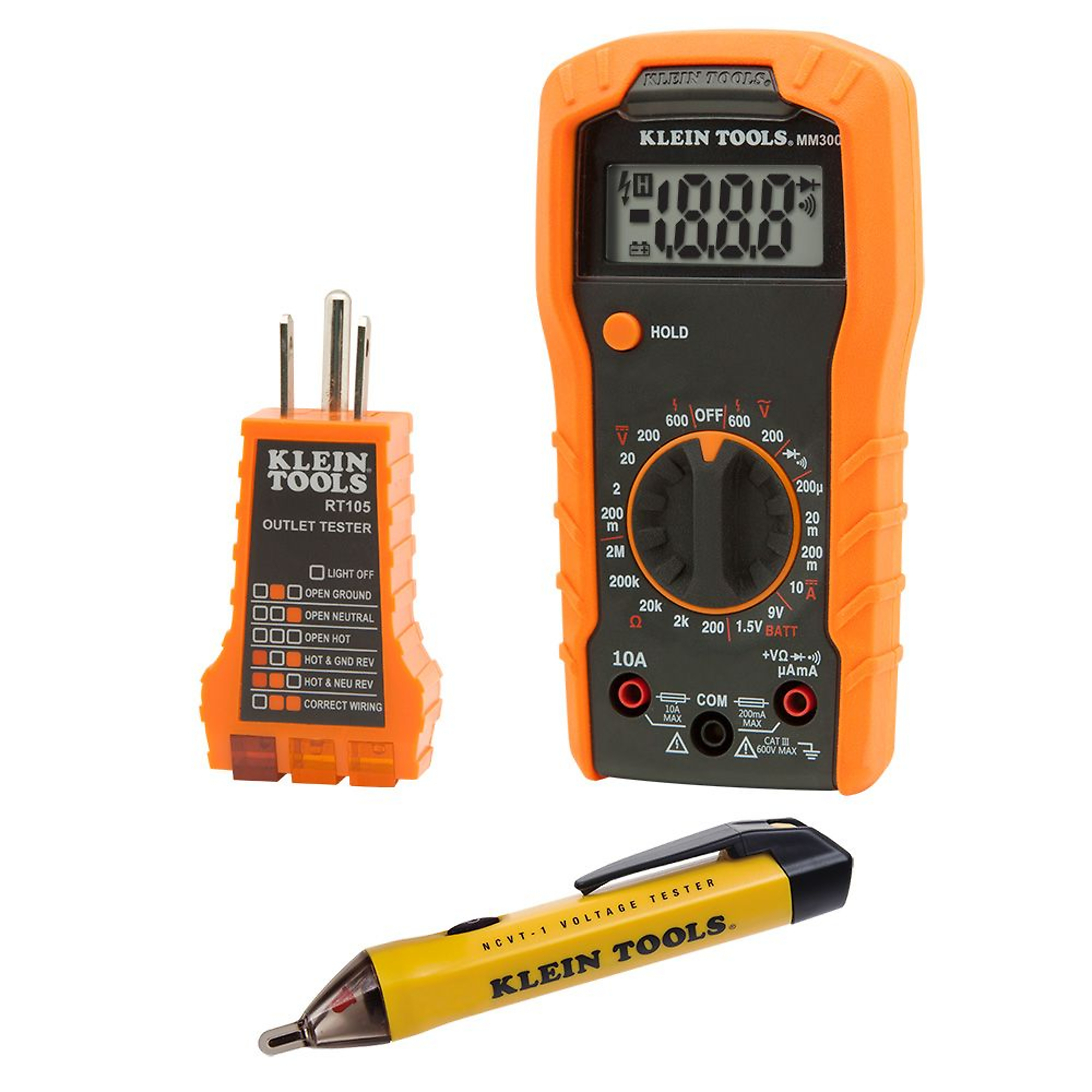 Test Kit with Multimeter, Non-Contact Volt Tester,